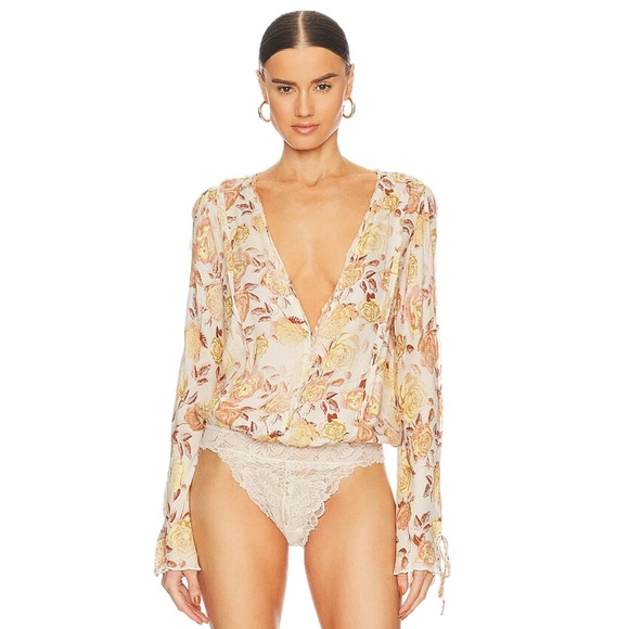 Free People | Everything's Rosy Bodysuit NWT - Picture 2 of 7